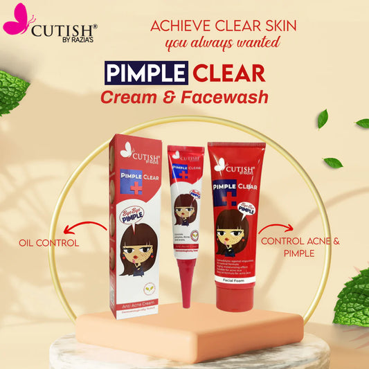 Cutish Pimple Facial Foam + Pimple Cream Deal